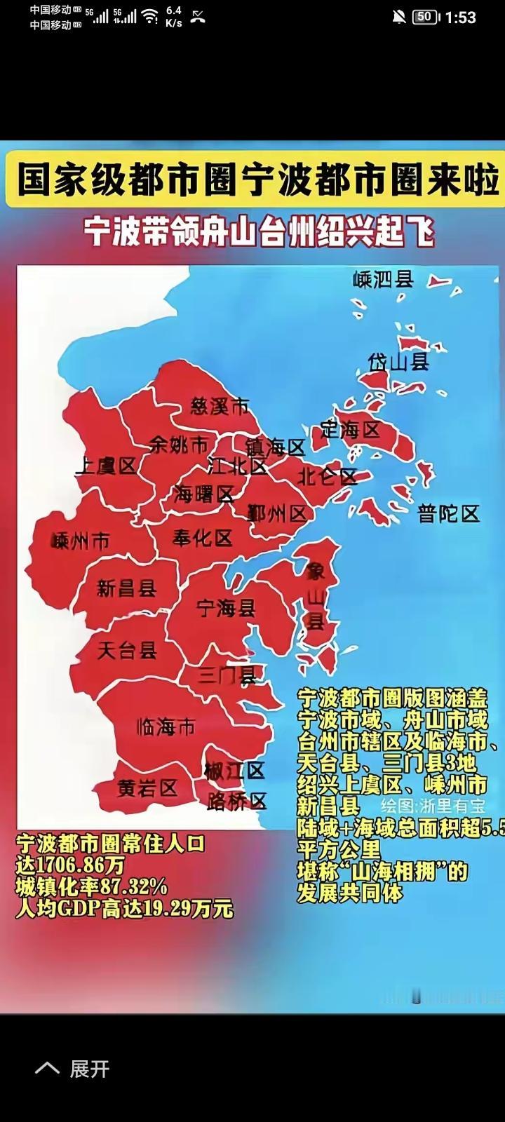 国家为什么给宁波成立国家级都市圈。原因5-10年GDP超过杭州苏州，长三角排名