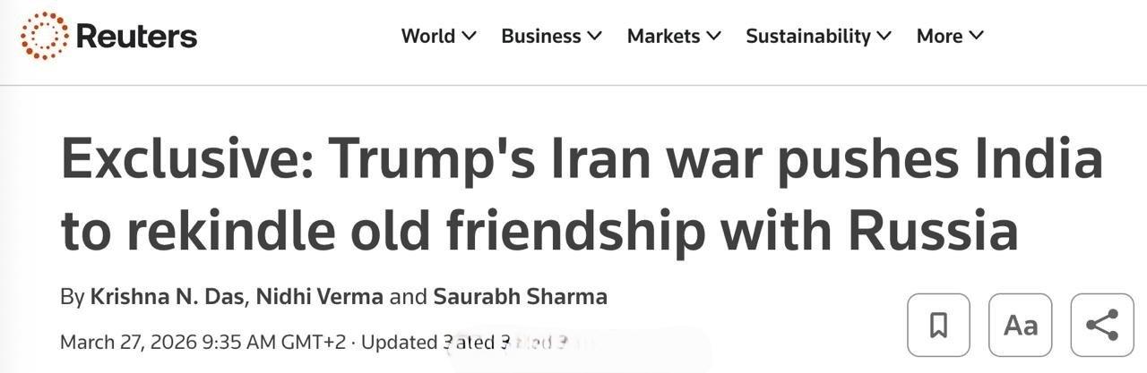 俄罗斯天然气工业股份公司（Gazprom）表示，印度正准备在未来几周内恢复俄罗斯