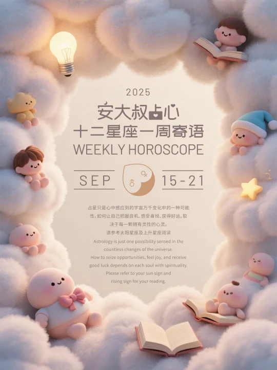 梦与现实|安大叔占心星座寄语2025.9.15-21