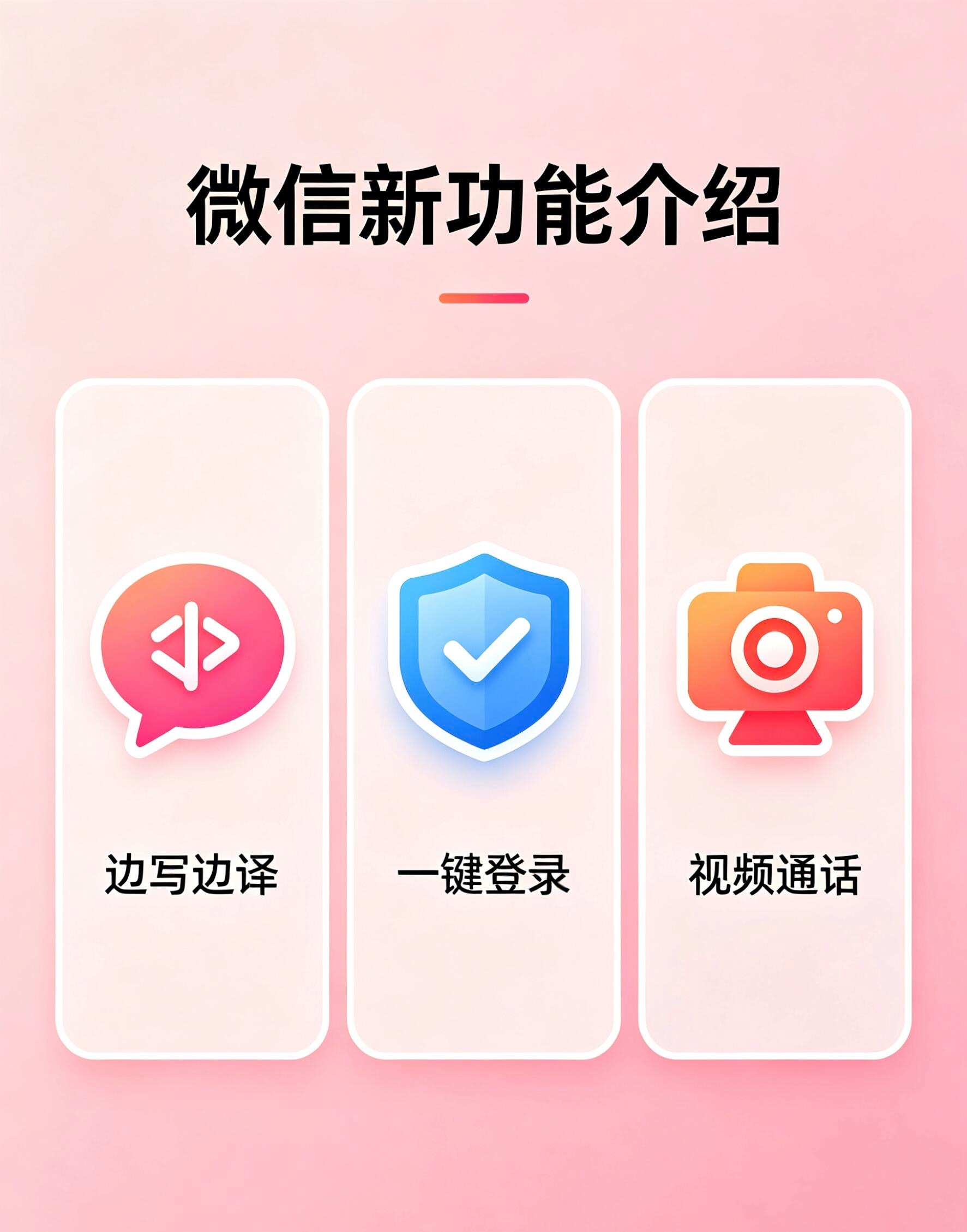 微信多项新功能已更新微信三大新功能更新，实用度拉满👇✅电脑端边写边译中英日韩实