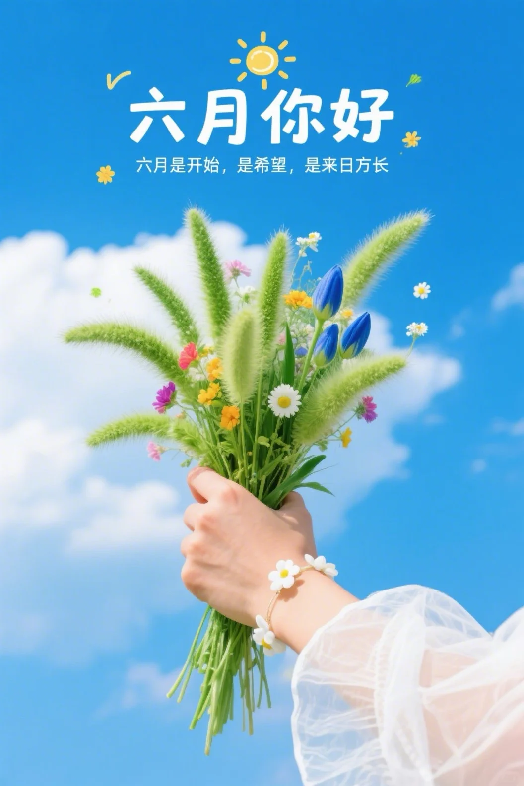 2026五月再见，六月你好祝福图片壁纸