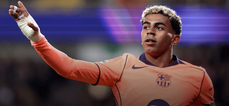 每体为巴萨评分: 亚马尔8分居首, 拉什福德3分, 什琴斯尼2分