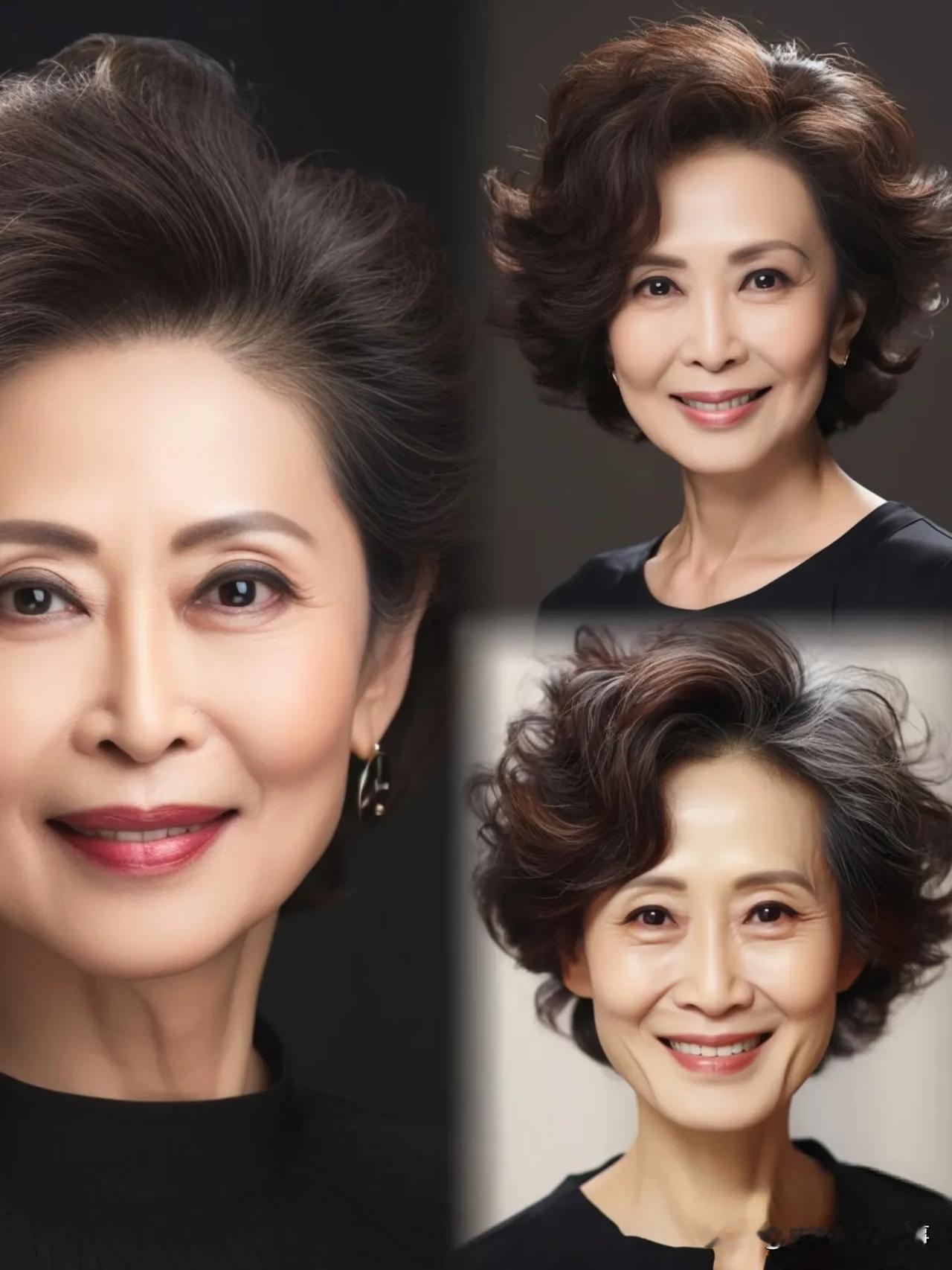 大家发现没有？女人过了50岁​，还是烫个短发好看。看到很多退休了的50、60
