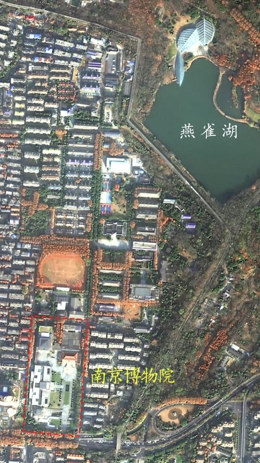 南京博物馆高清卫星图