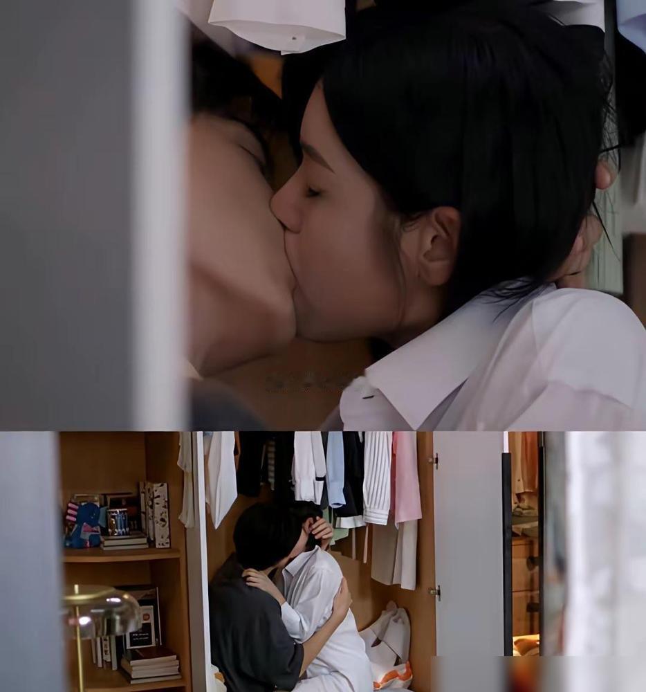 陈妍希比周柯宇大十九岁。这段吻戏却让全网疯传。事情本身不复杂：一部爱情剧