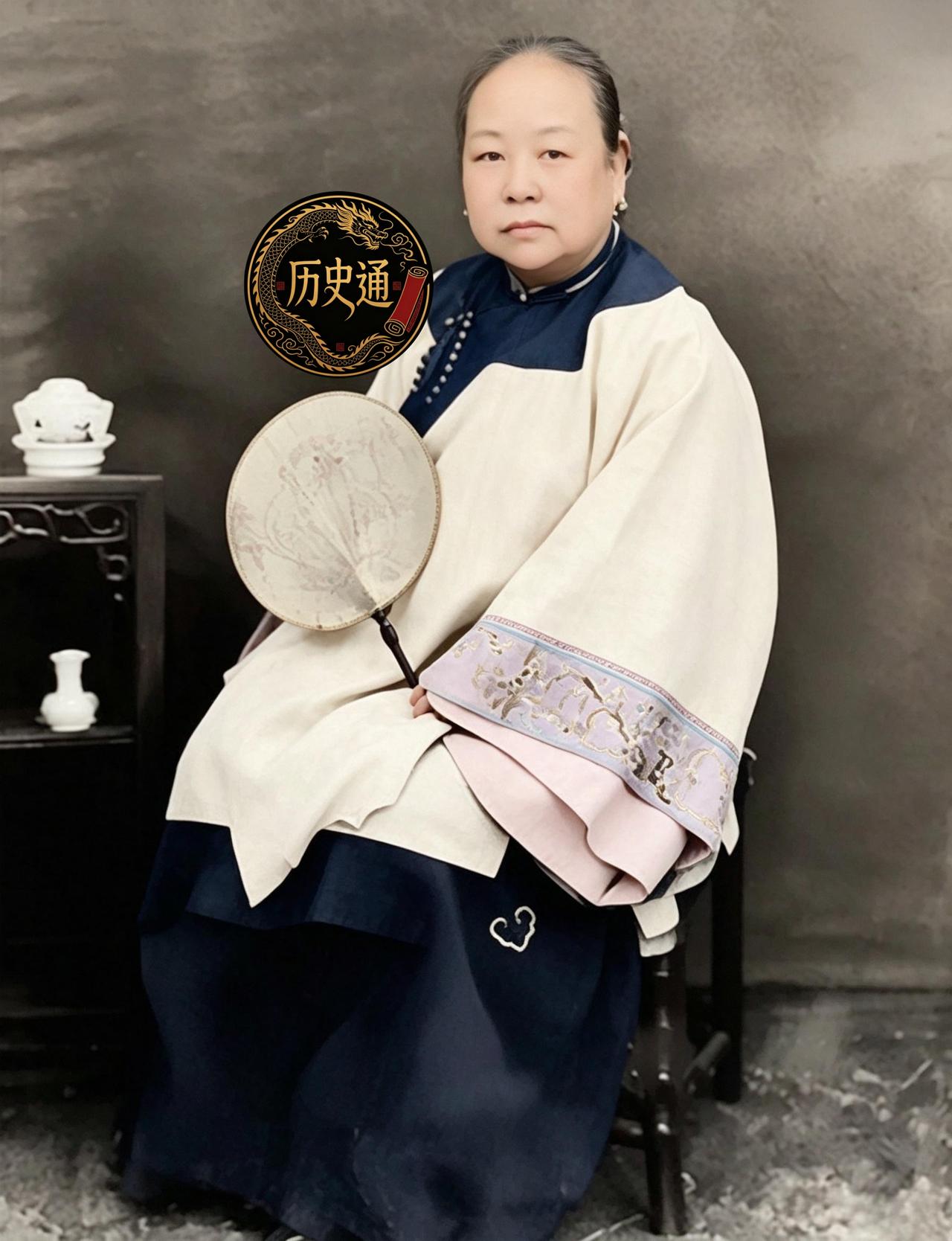 这位妇人，胖、矮、黑，放在哪个年代都算不上好看。可她却是《大宅门》里"二奶奶"白