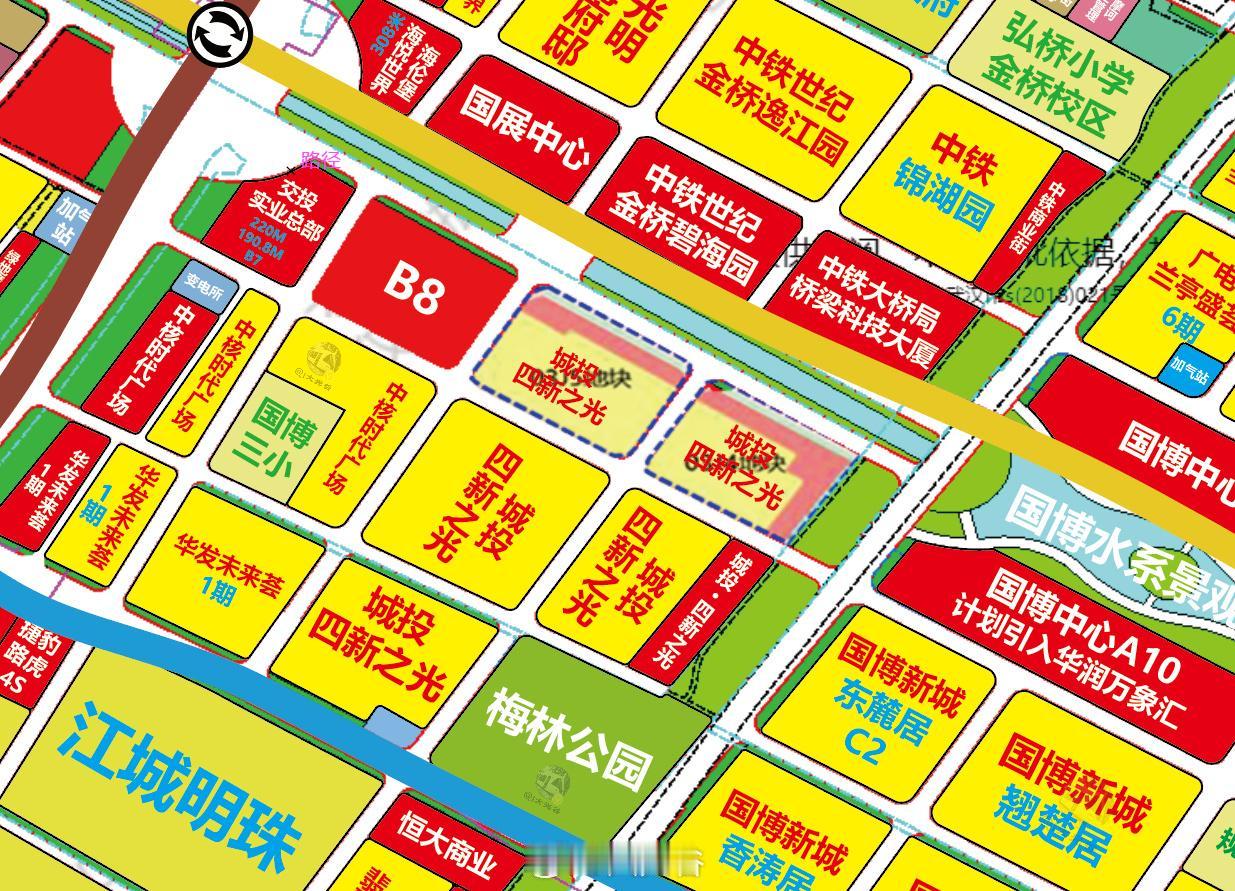 汉阳四新2地块大面积变住宅12月1日，汉阳区自然资源和城乡建设局根据汉阳区申