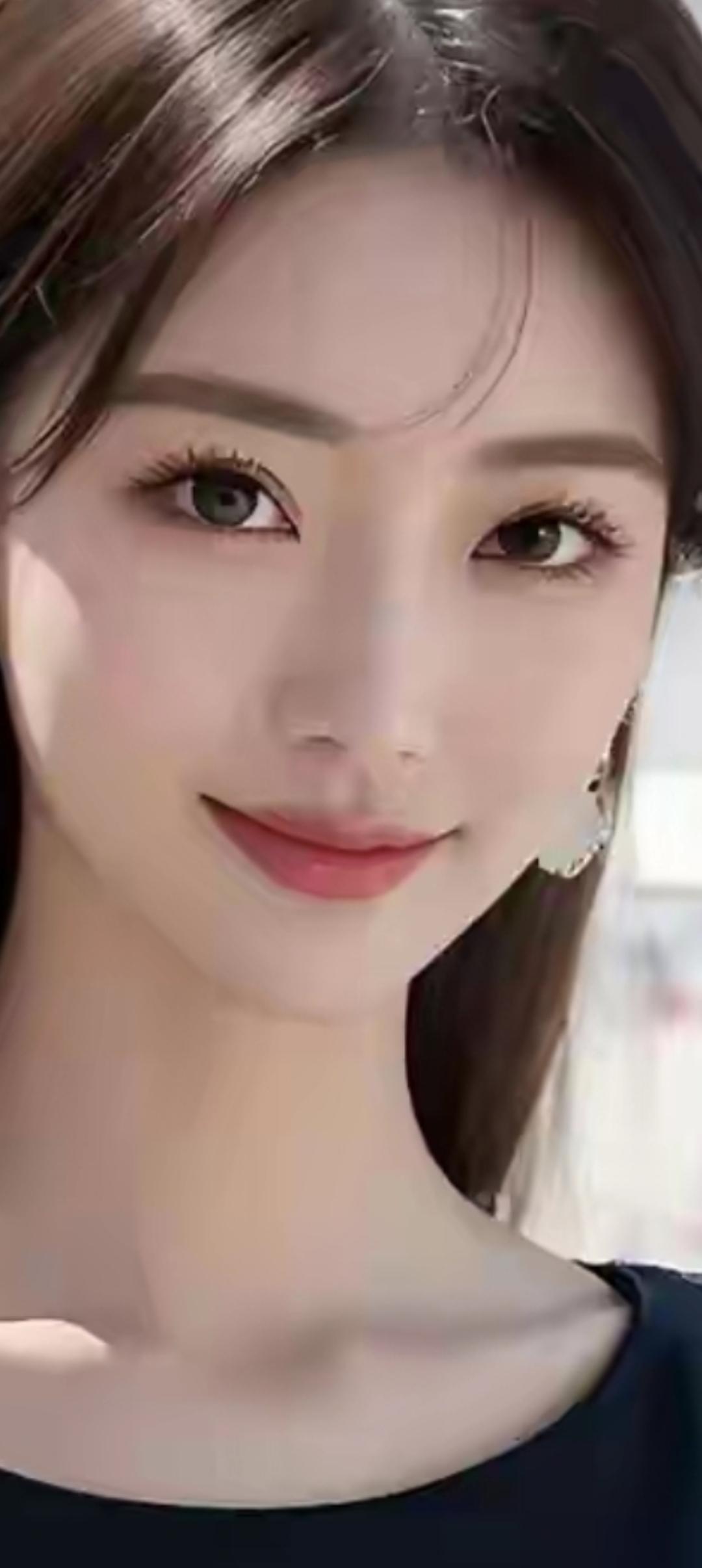温柔甜美的笑容，自然光下的清新自然。