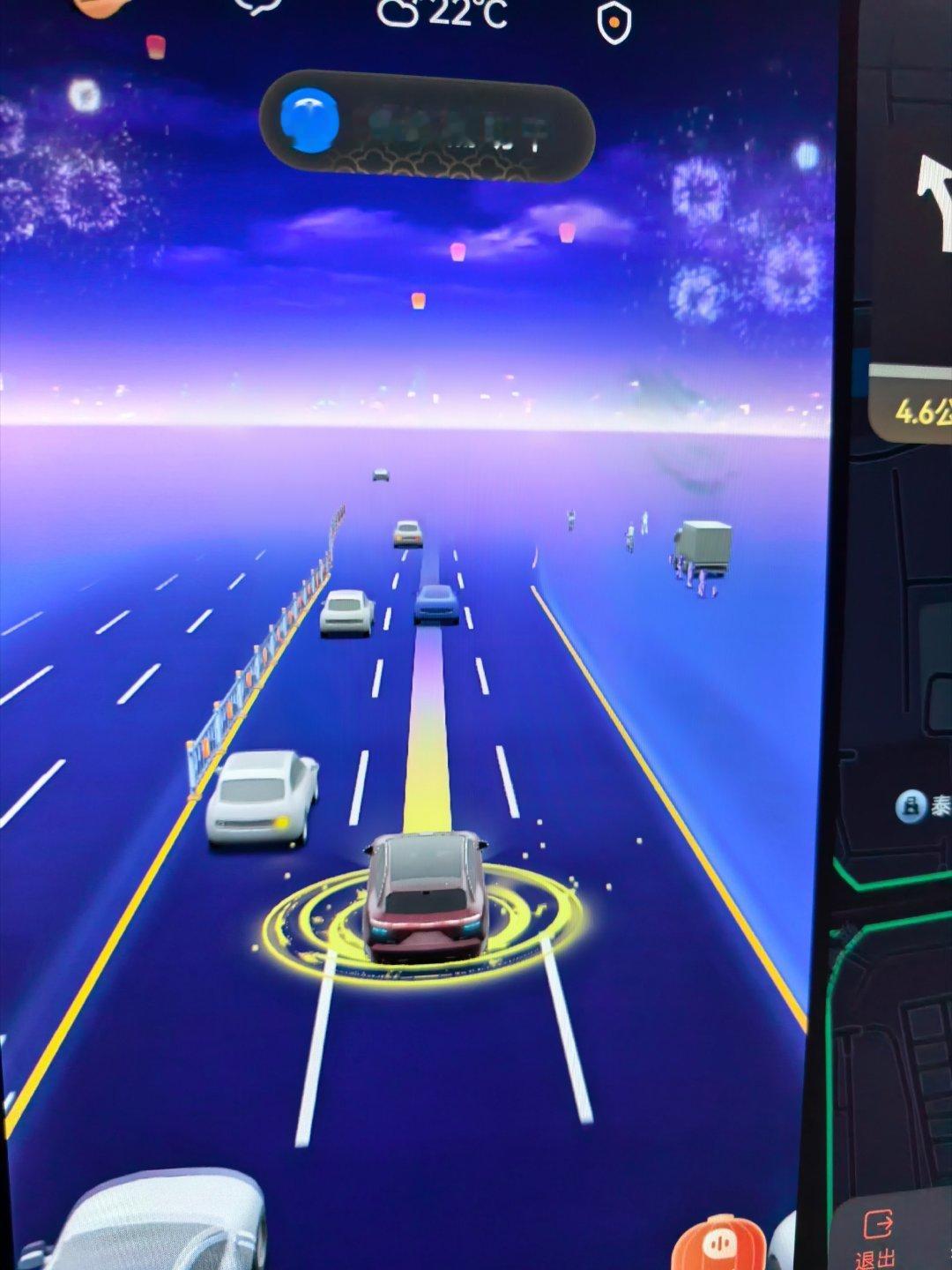 华为乾崑智驾ADS这个UI界面太好看了，还会放烟花。