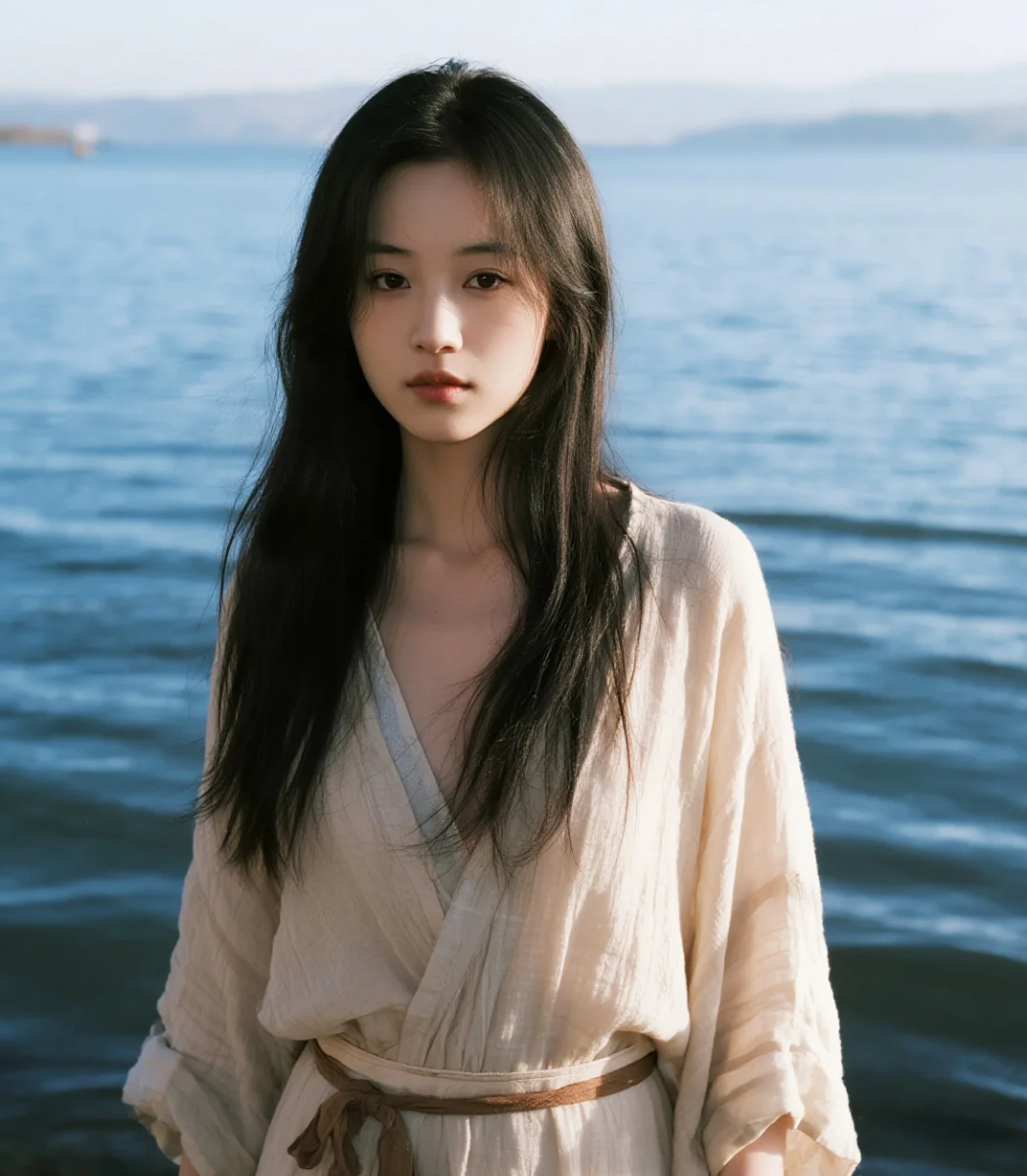 她的气质温婉动人，你会不会也想靠近？