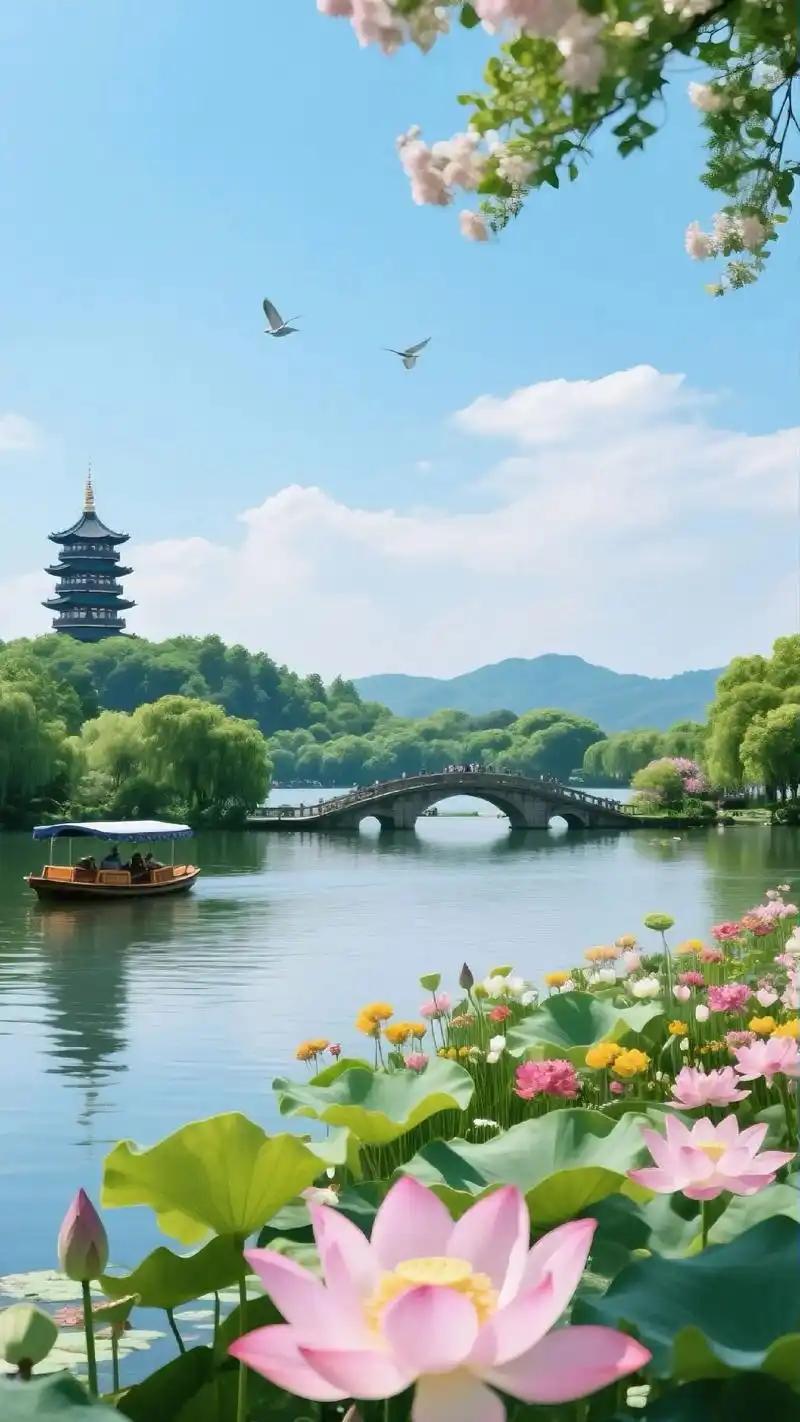 独一份江南！只属于杭州的五大绝美景点：1、西湖——一城山水半城湖，三潭印月