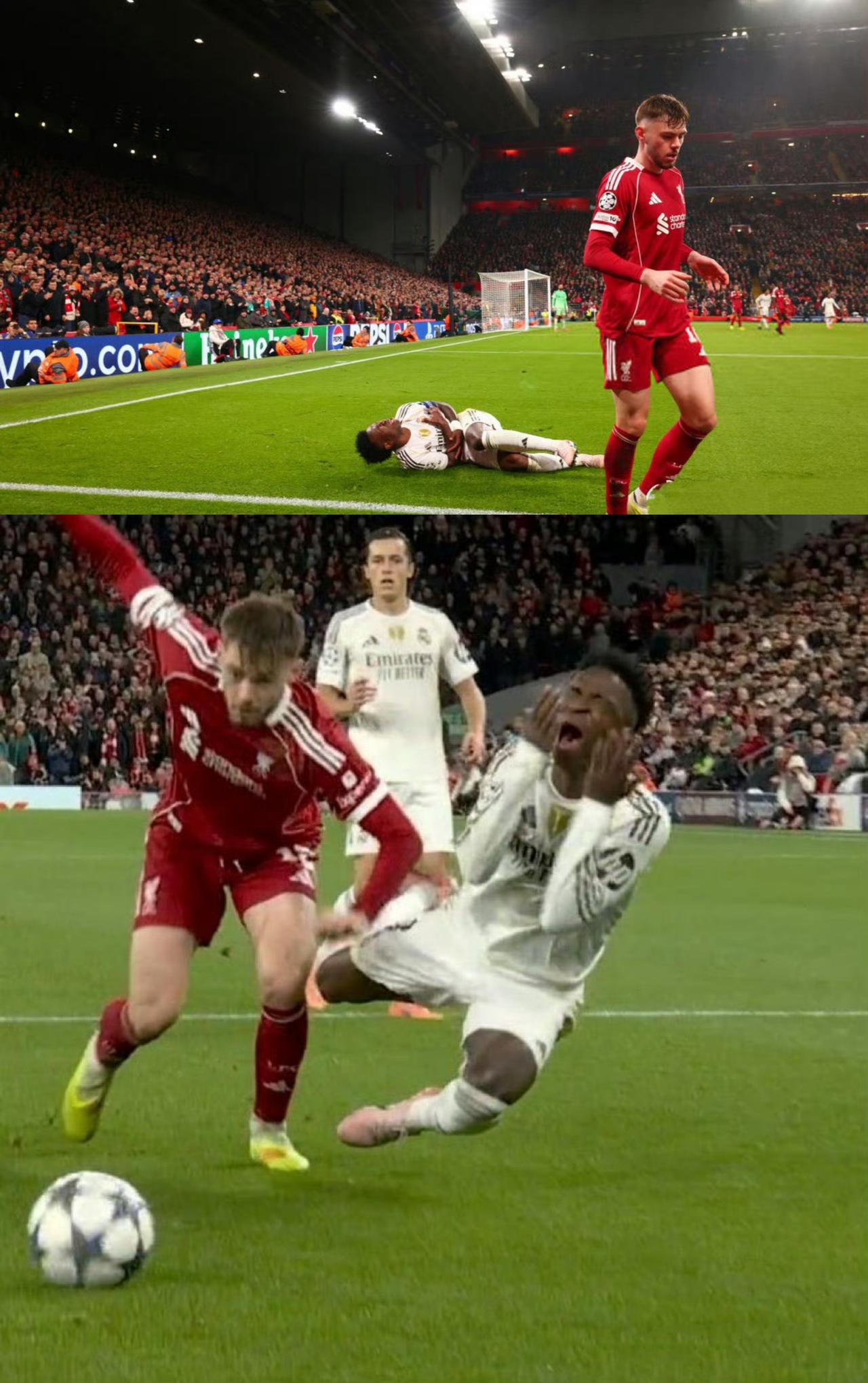 威尼修斯在安菲尔德好惨呀。恭喜利物浦收获布拉德利！去年布拉德利就顶替阿诺