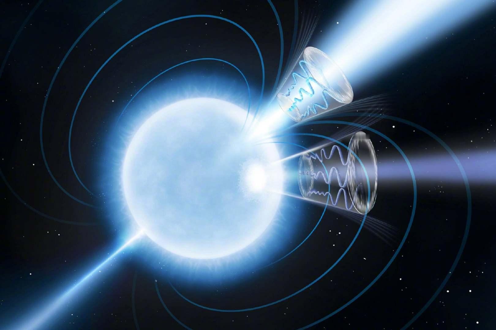 一颗恒星替物理学家完成了一项等了将近100年的实验。实验对象是真空，就是字面意义