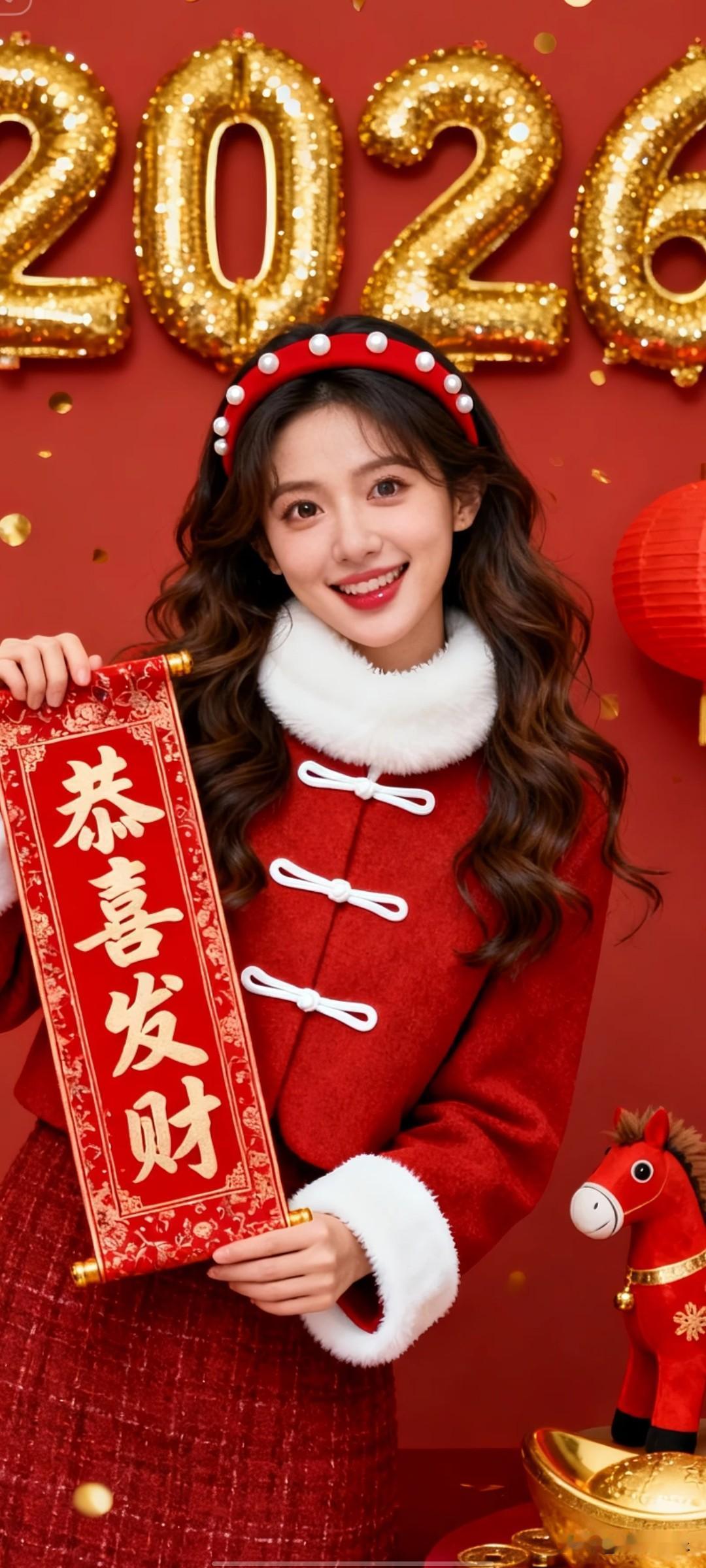 恭喜发财，喜气临门。