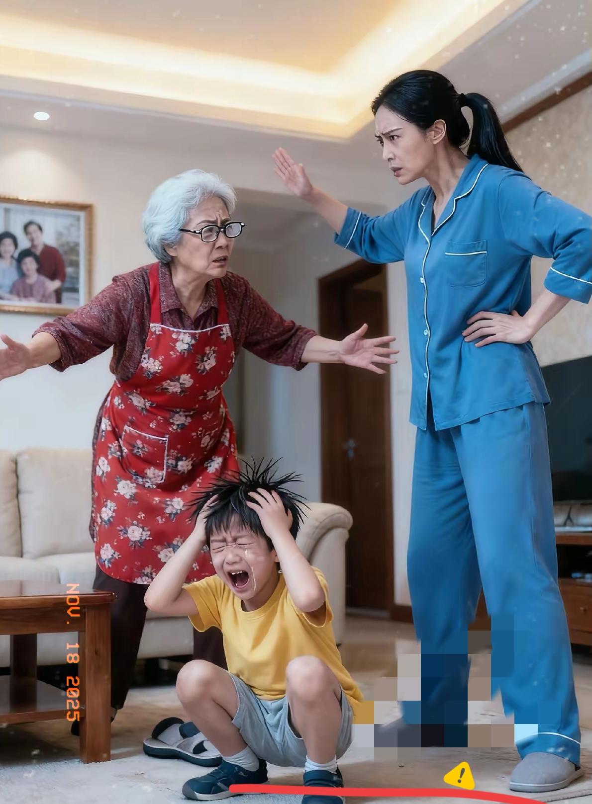 老人就是教育孩子路上的绊脚石，昨晚我给豆豆揍了，结果我妈我不干了，给我一顿数落。