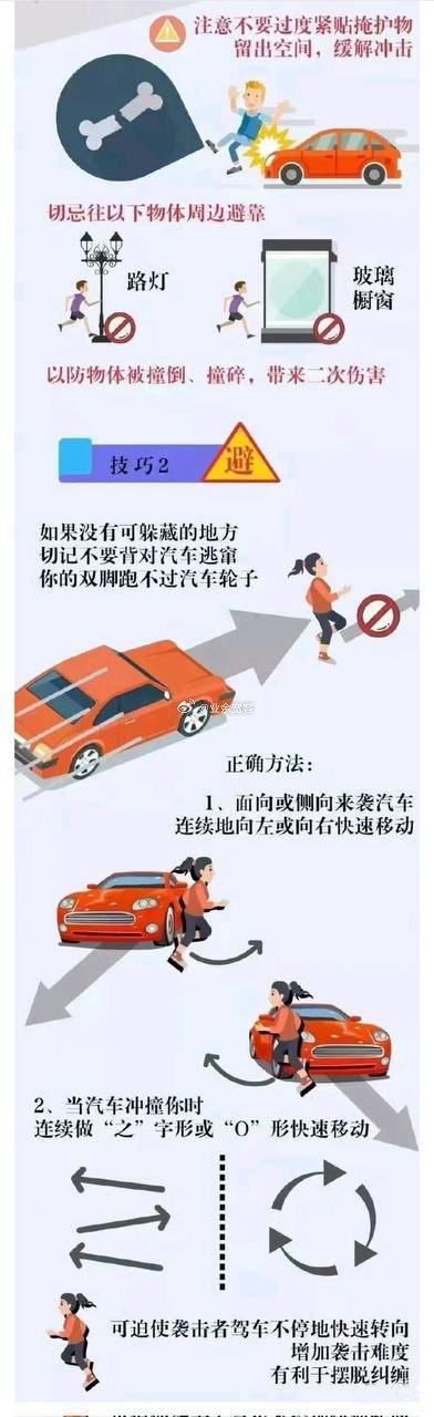有人开车撞你该如何躲避？