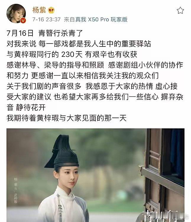 杨紫终究还是心软，🐧🥝安排《家业》《青簪行》对打，手心手背都是肉！对于《青簪