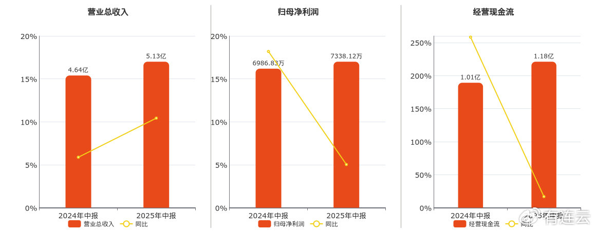 长江材料: 2025年中报净利润为7338.12万元