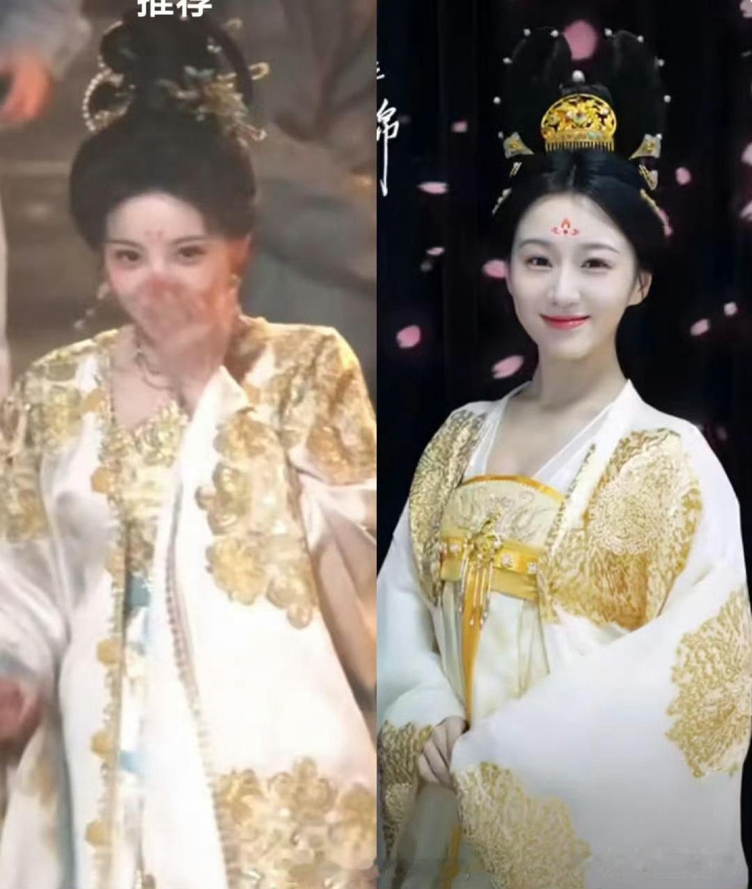 田曦薇包上恩到底是巧合还是刻意模仿？这妆造真的一模一样剧组的工作人员，你用点心