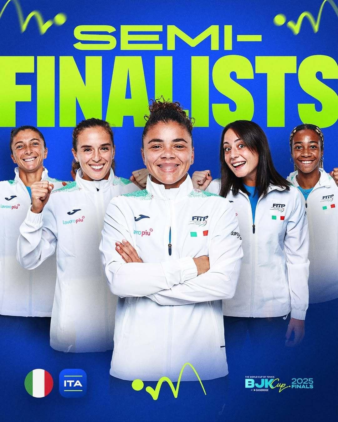 🇮🇹意大利2:0中国🇨🇳意大利队连续三年晋级比利·简·金杯半决赛卫冕