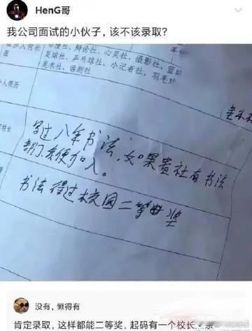 该不该录取这位小伙子？​​​