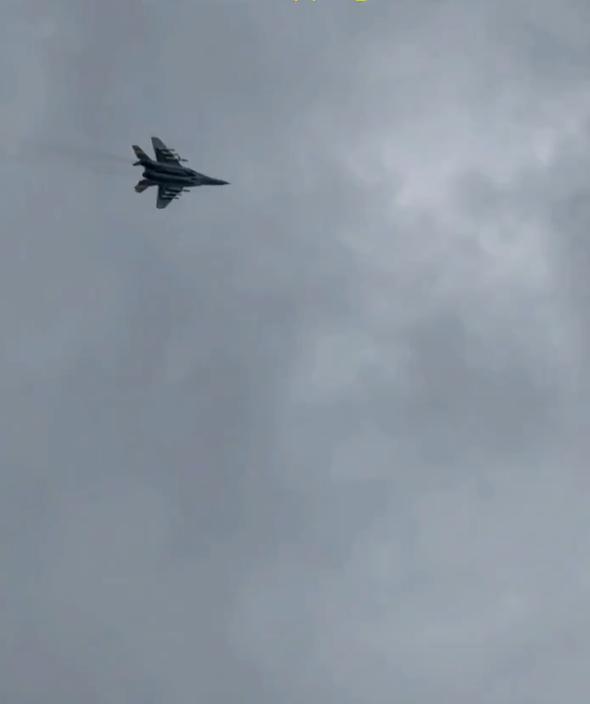 今天早些时候，一架乌克兰米格-29战斗机在敖德萨上空飞行，执行作战任务，期间敖德