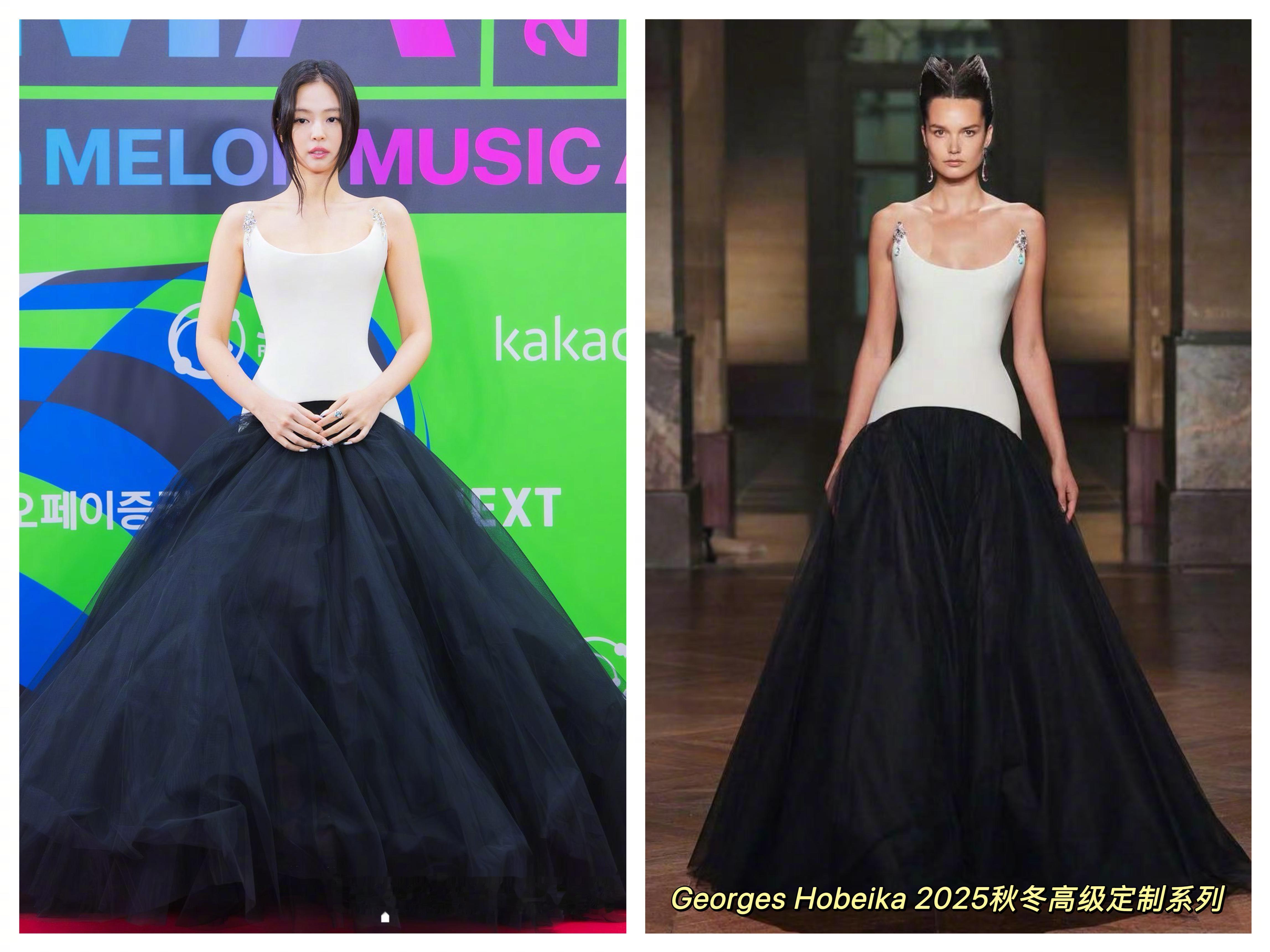 Jennie今晚颁奖典礼，红毯选择GeorgesHobeika25秋冬