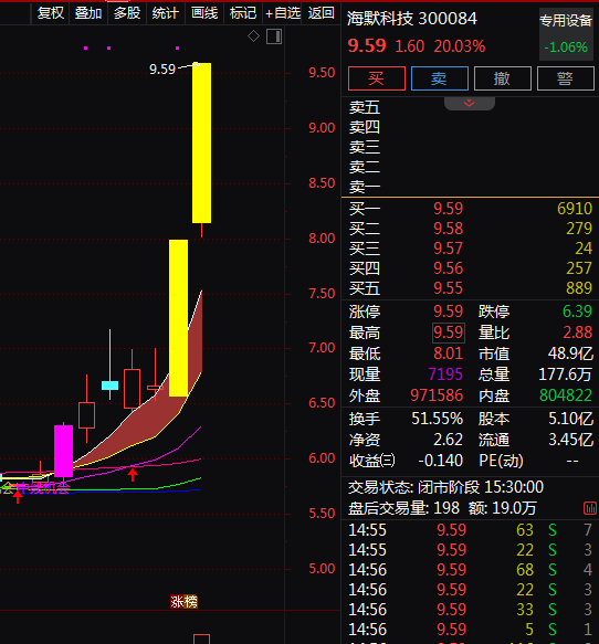 热门个股解读——海默科技（300084）