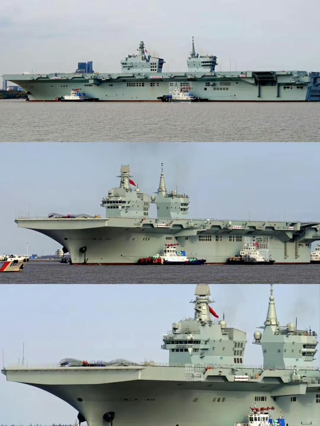 可以当航母使用的076型两栖攻击舰四川舰