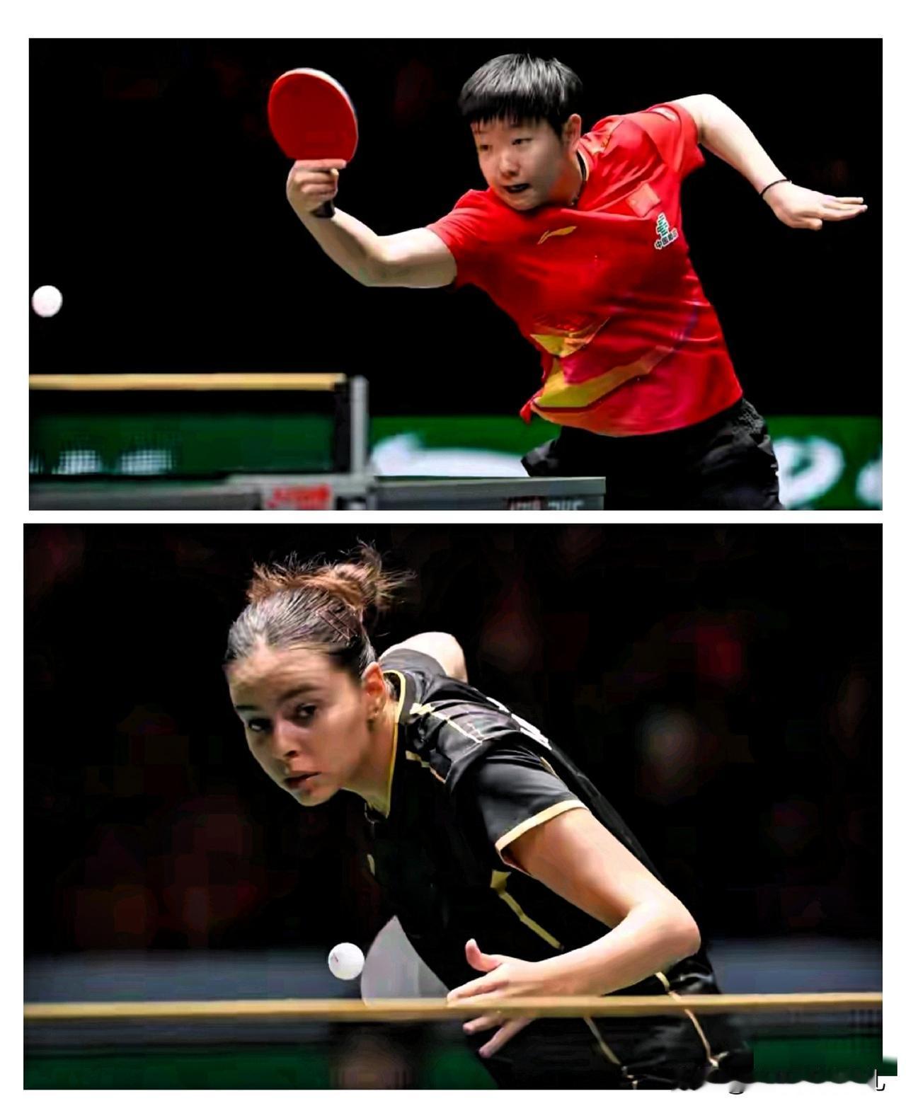 你们发现没孙颖莎对抗阿尔霍达比，这个选手在对其他选手时表现的都一般般，但是在