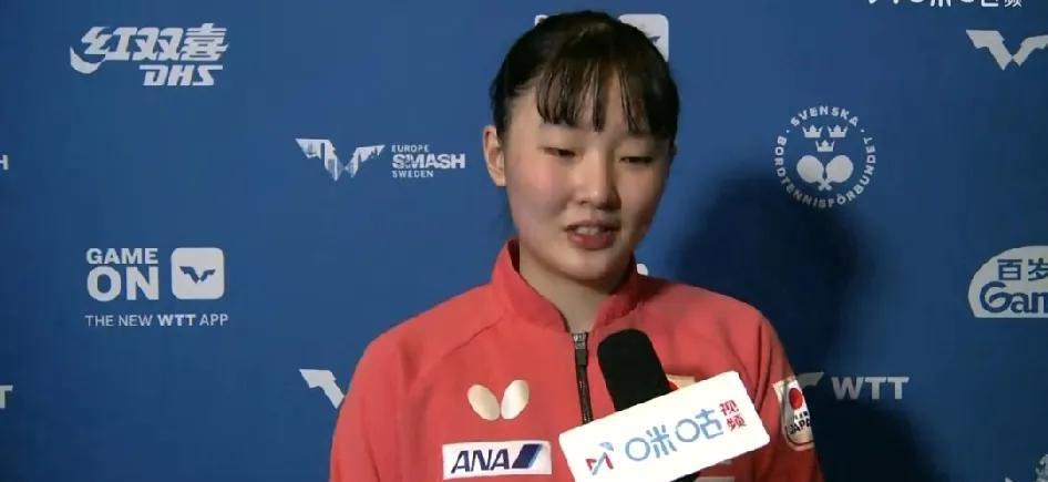 这是怎么了？在横滨比赛时的心气儿被打没了？以往比赛张本美和都会说：我的目标是夺