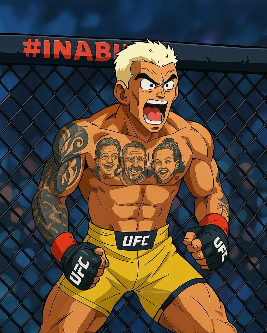 ufc经典漫画      再配上阿迪萨亚经典发言