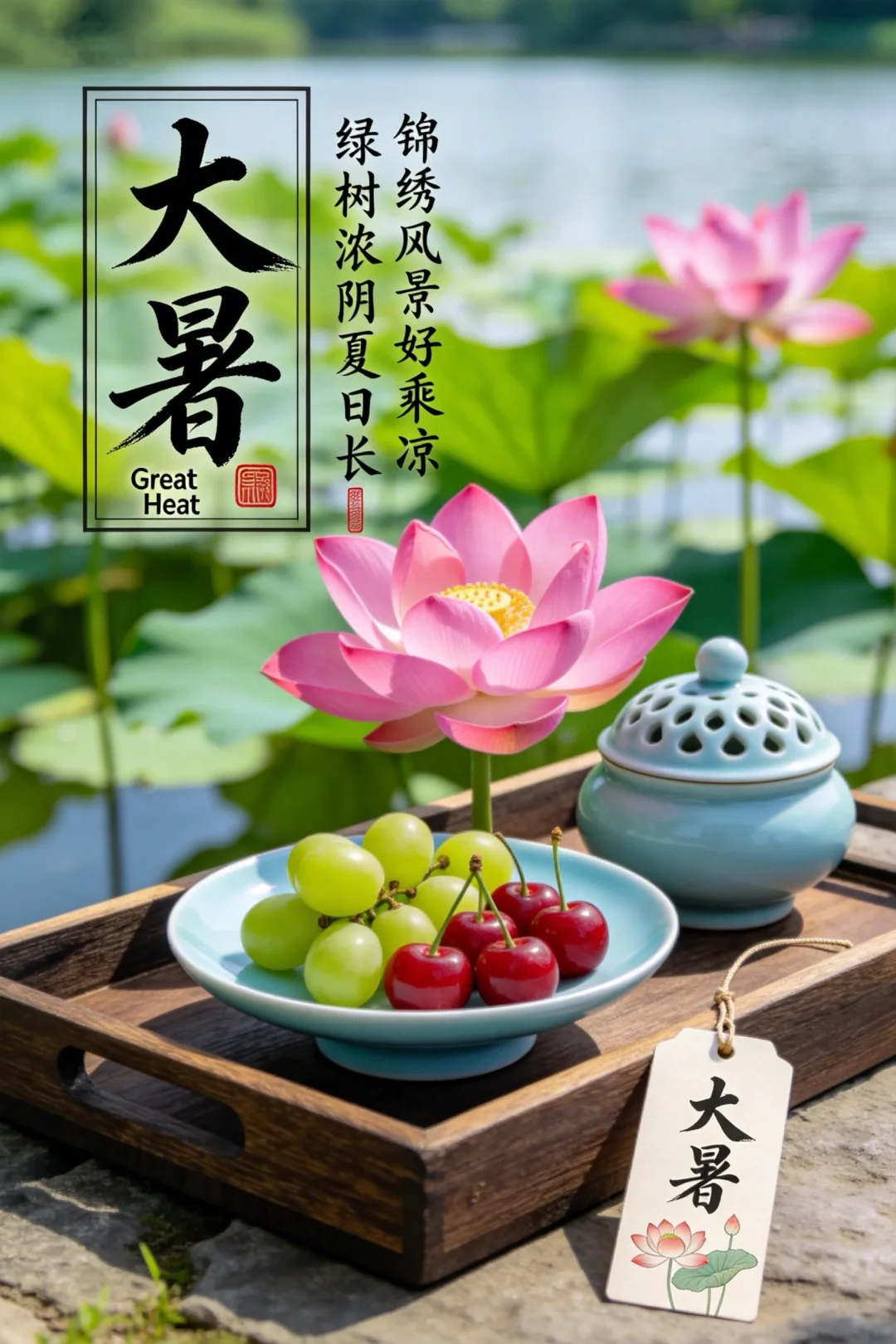2026大暑节气图片海报壁纸