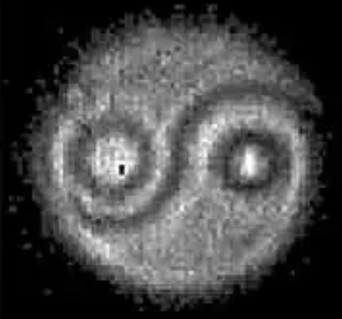 科学家首次实时捕捉到量子纠缠光子，分享了经滤波处理的图像，这不就是太极吗？