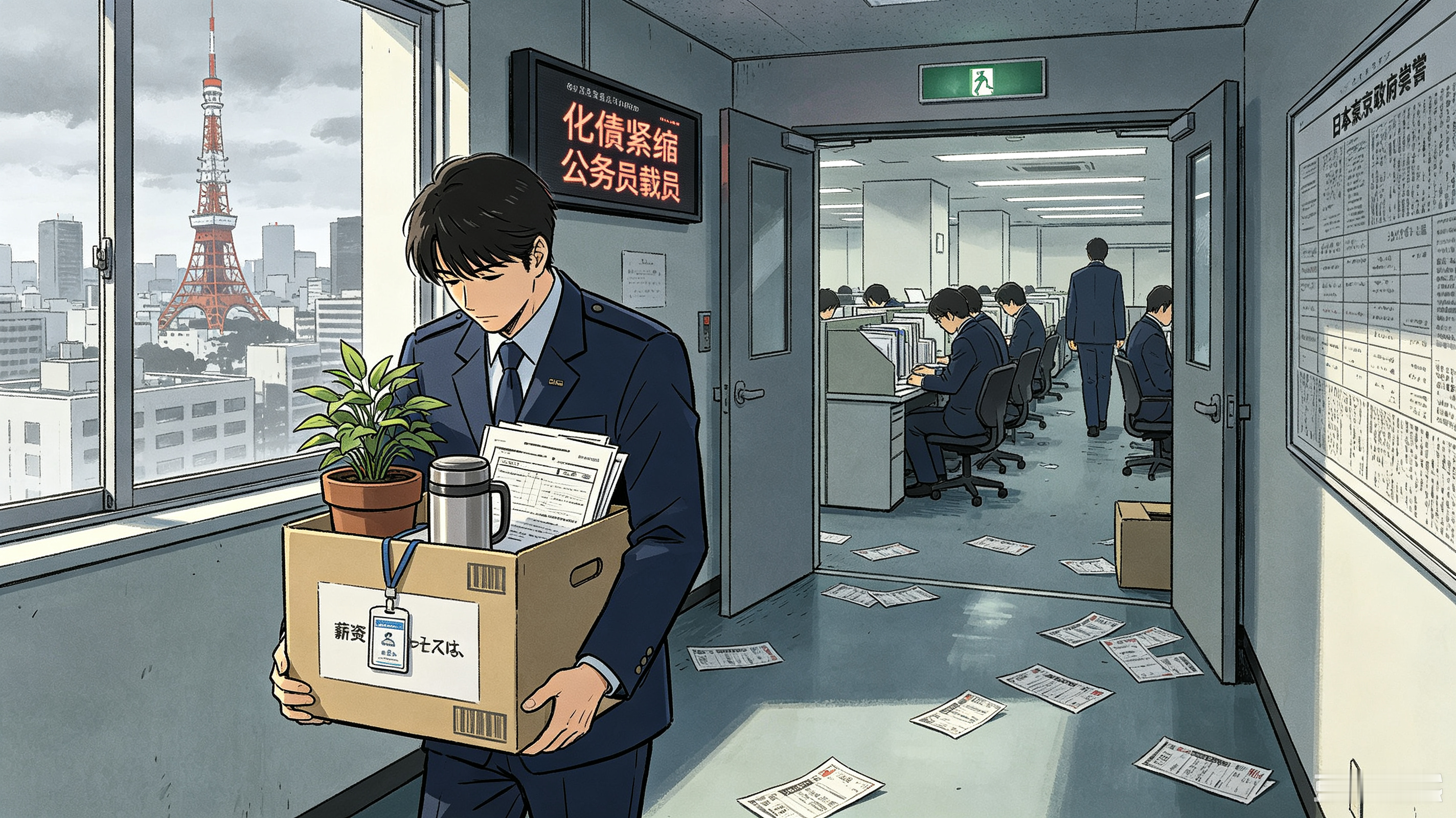 日本化债时期，到底有没有降公务员工资？日本泡沫破裂之后几十年的财政化债，确实动了公务员薪酬，但不是简
