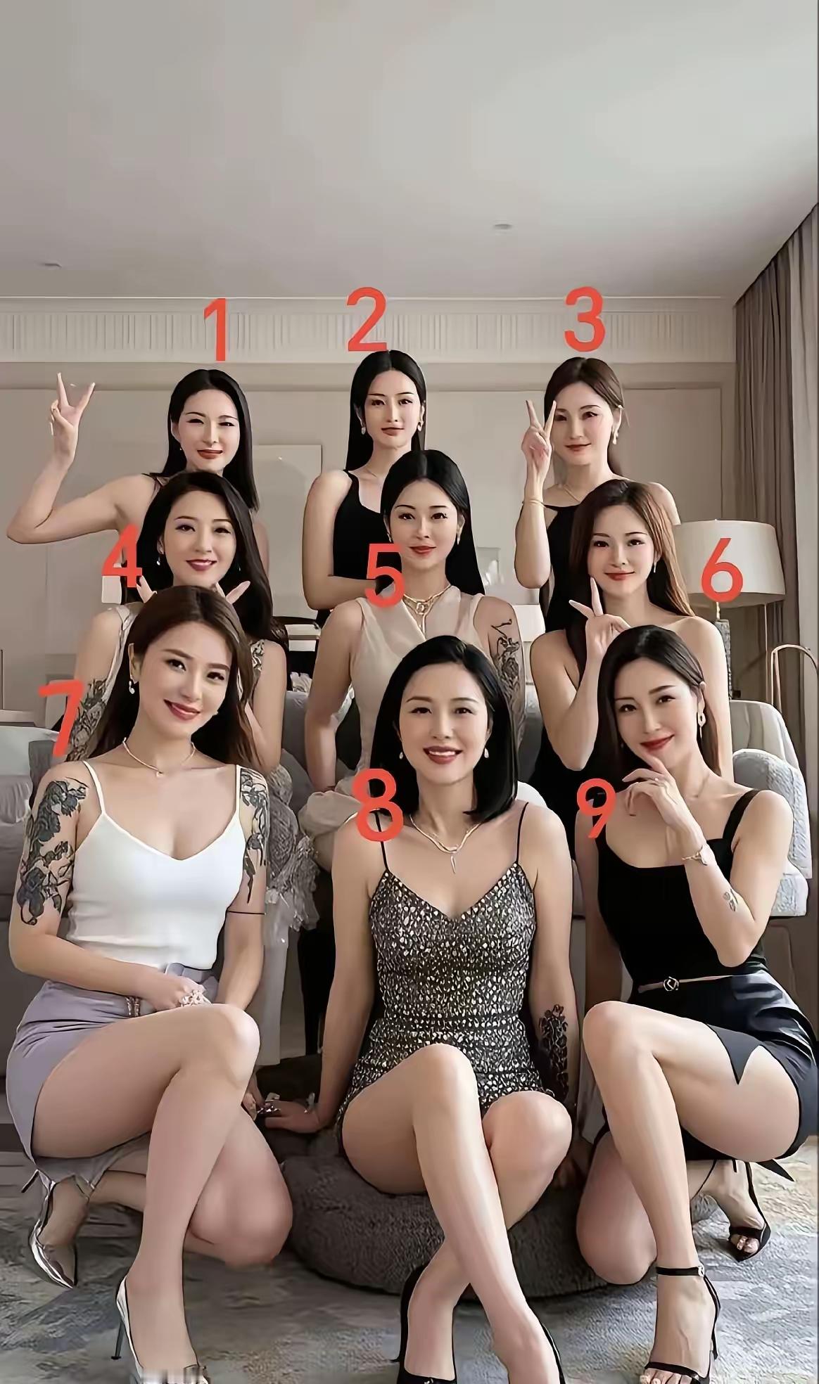 这九位美女，我都不敢染指，因为她们身上都有纹身。你们敢么？