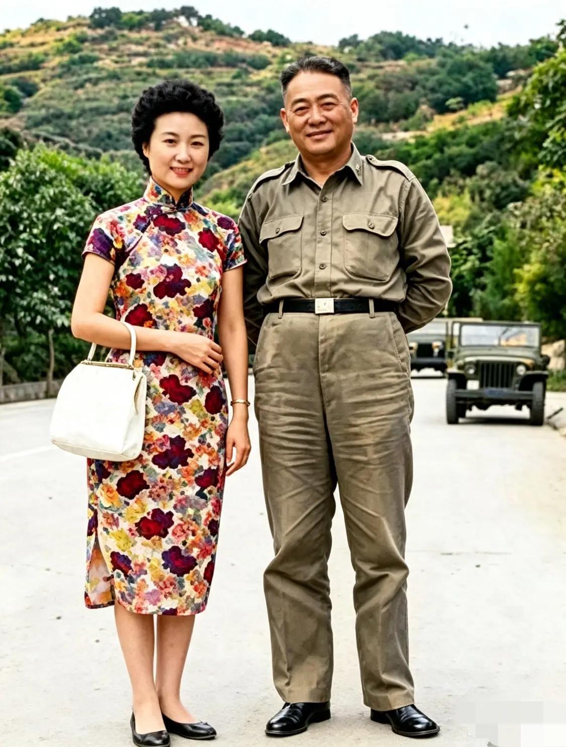 原来庾澄庆的母亲是京剧名伶张正芬！1964年她在马祖的照片，照片里张正芬身着旗袍