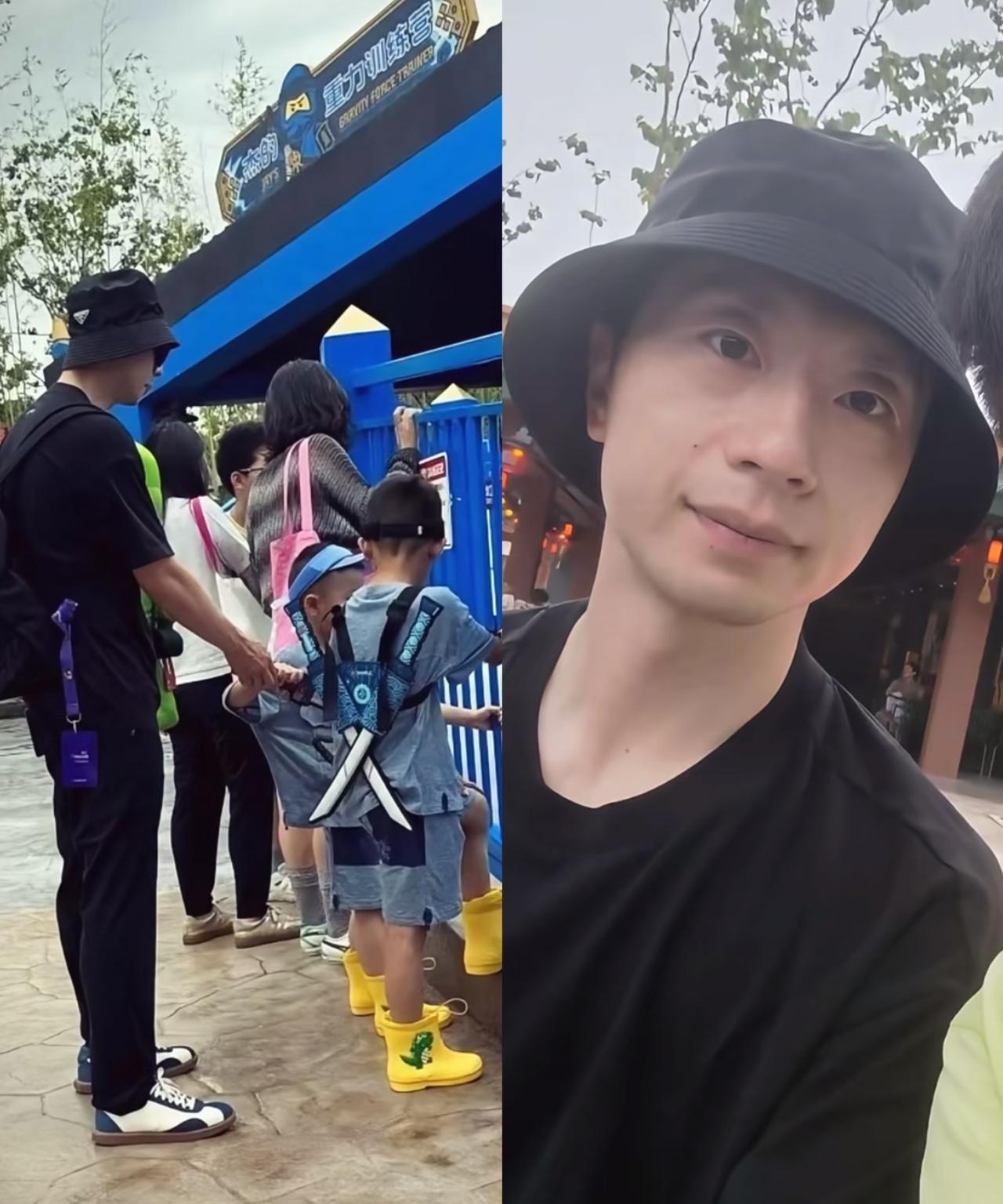 马龙带娃逛游乐园，合格的奶爸太赞了。马龙趁着暑假带两个孩子逛游乐园，一直在旁边紧