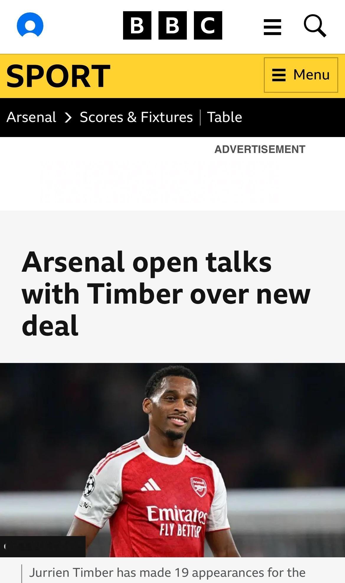 BreakingNews！BBCSportSamiMokbel独家：阿森