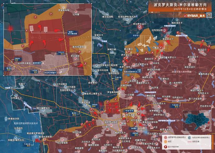 【已无处可逃】俄军合围米尔诺格勒波克罗夫斯克-米尔诺格勒城市群战役接近尾声