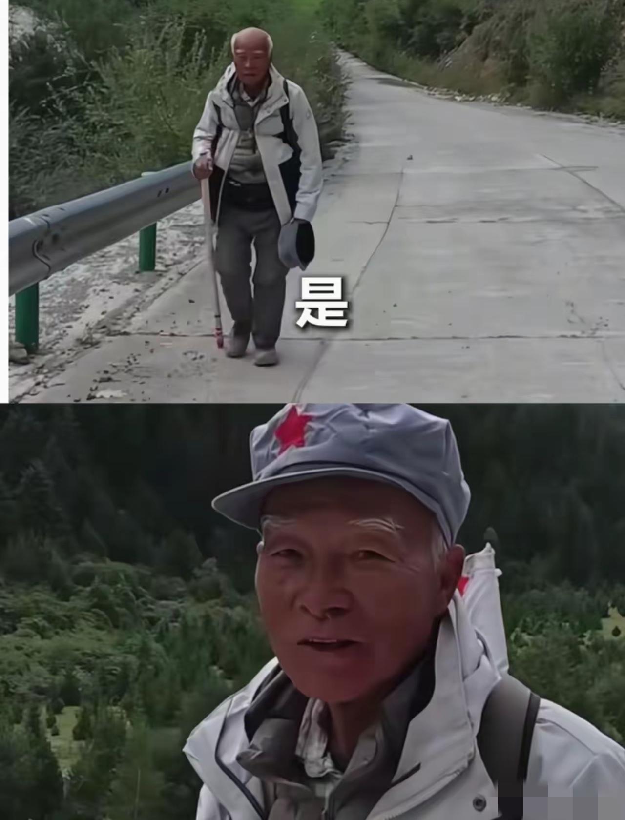 这下彻底火了，不仅香港，连人民日报都点赞！74岁高龄，背着红旗徒步240多天