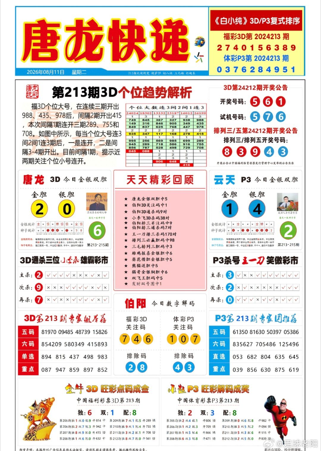 213期排三六码直选定位【432中1040】百位124