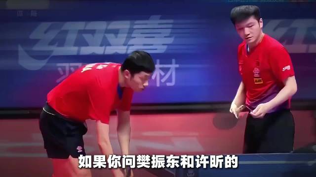 如果你问樊振东和许昕的双打有多离谱，看这一球就够了