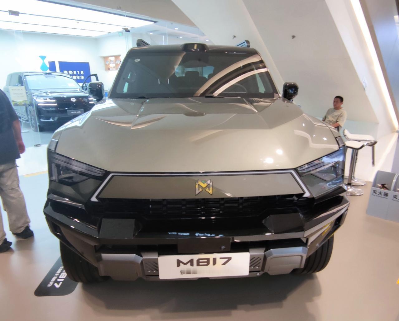 智能越野SUV《猛士M817》猛士M817是东风猛士科技推出的，大型插电