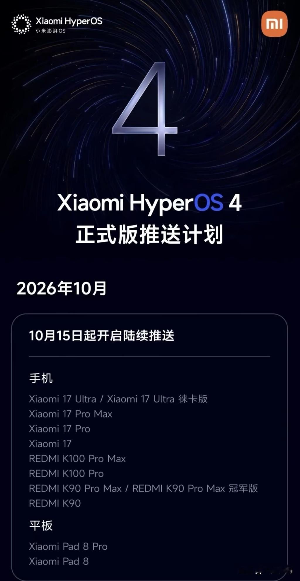 小米澎湃OS4、vivoOriginOS7、oppoColorOS17都在加快新系统正式版上线，随着