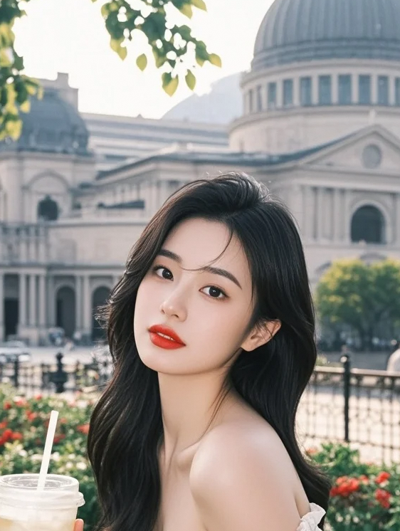 发丝在光影间编织的温柔陷阱