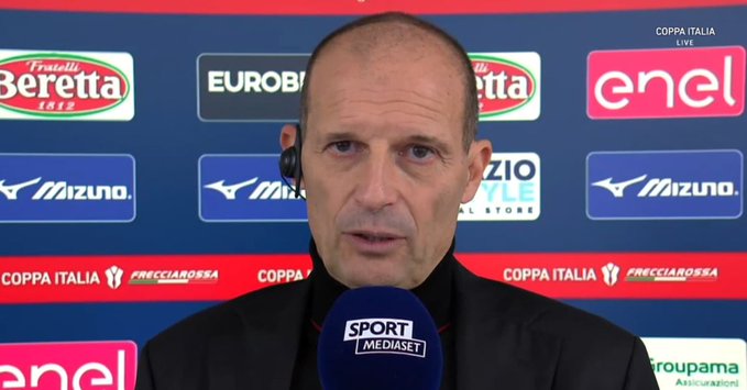 阿莱格里: 对失利+被淘汰感到愤怒, 但赛季还很长必须向前看