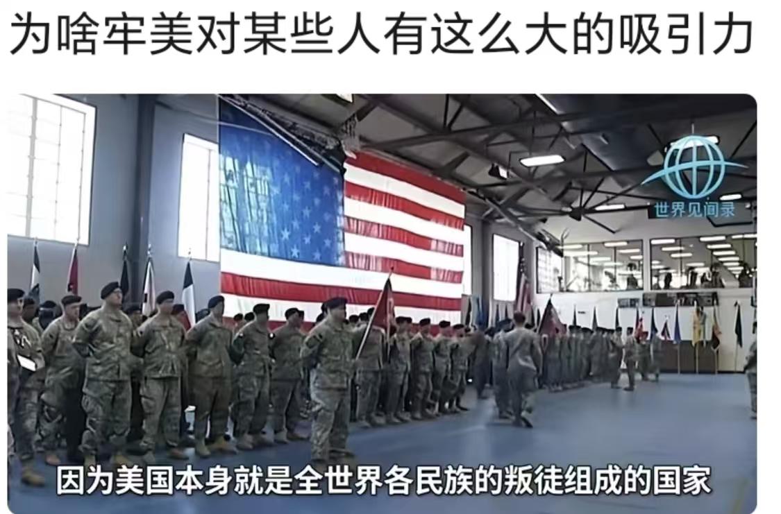 这话没毛病！为啥牢美对某些人有这么大的吸引力？因为美国本身就是全世界各民族