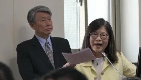 台湾省海委会主委管碧玲今日在立法机构接受立委们的质询时非常的嚣张，管碧玲嚣张妄言