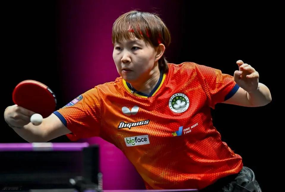 乒乓球多哈冠军赛刚刚结束了一场女单半决赛，女单世界排名第7的中国澳门选手朱雨玲，